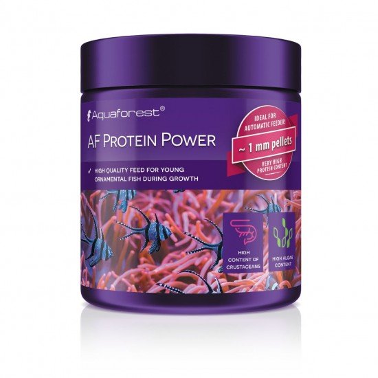 AF Protein Power - pašaras su baltymais ir spirulina jaunoms žuvims, 120g